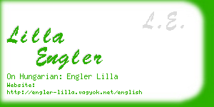 lilla engler business card